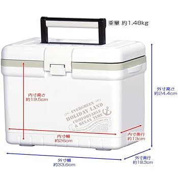 Amazon | クーラーボックス ホワイト 保冷 釣り キャンプ